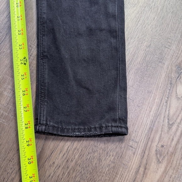 American Eagle Outfitters Black Distressed Strigid Mom Jean - Size 4 Long - Picture 9 of 14